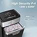 BONSEN Paper Shredder, 20-Sheet 60 Mins Nonstop Heavy Duty Paper Shredder for Office, 60dB Ultra Quiet Cross-Cut Shredder with 6.6 Gals Basket, Anti-Jam CD and Credit Shredder for Home Office (S3104)