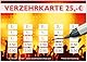 250 Verzehrkarten DIN A7, Gesamtwert 25 Euro, praktische Alternative zu Wertmarken, für Vereine, Gastronomie etc., einfaches bargeldloses Bezahlen