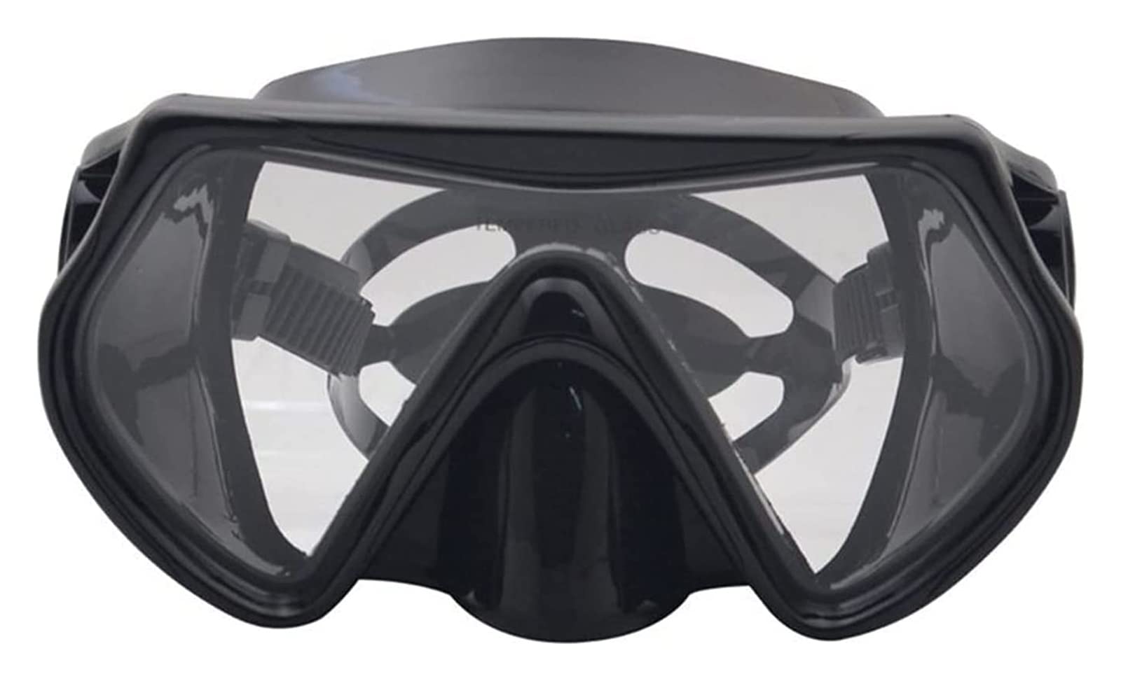 Tauchmaske Anti-Fog Gehärtetes Glas Silikon Taucherbrille Tragbare Tauchausrüstung Geeignet Für Erwachsene Und Jugendliche (Schwarz)