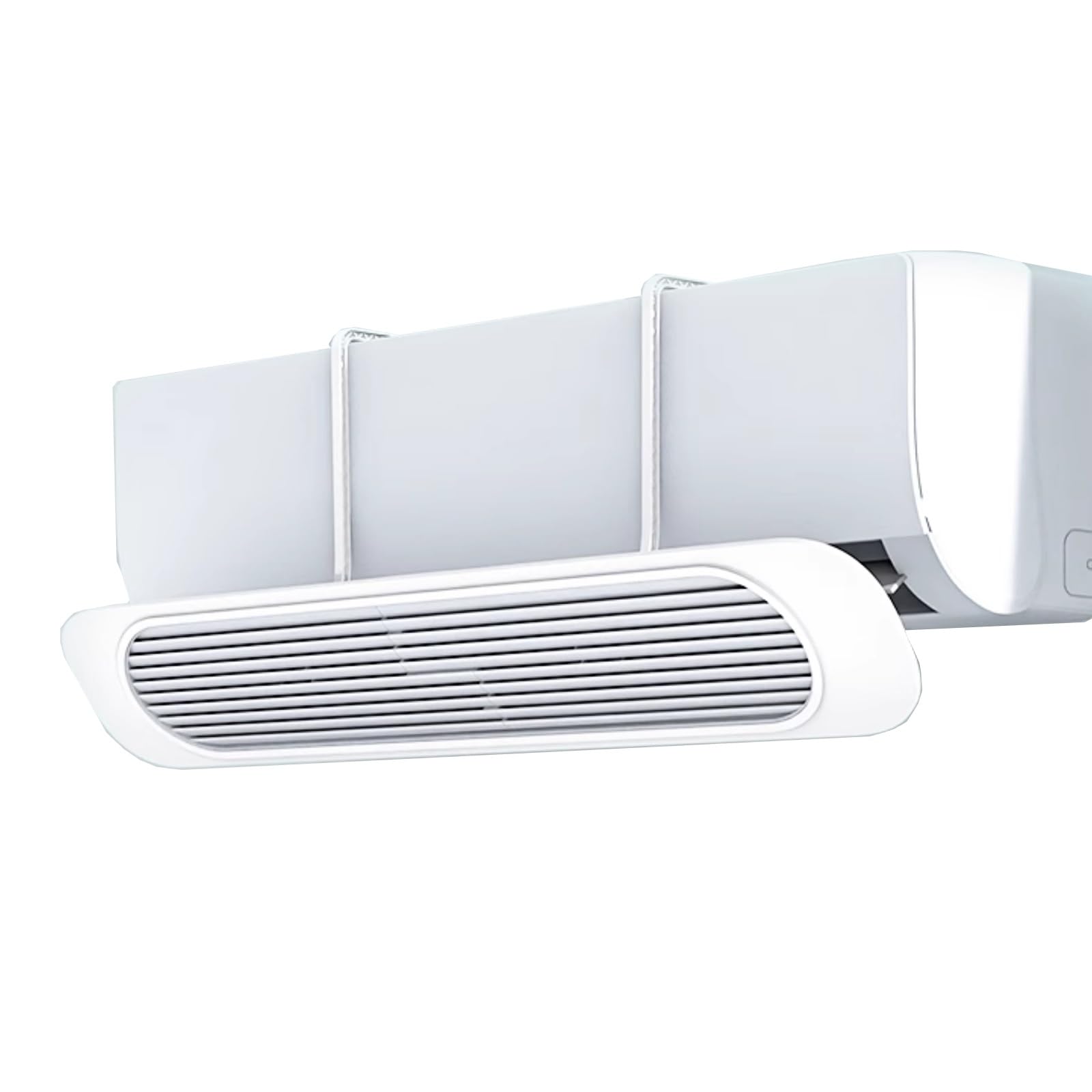 YGER JZGB Air Conditioner Deflector, Vent Deflectors with Filter Cotton, Flexible Angle Adjustment, ABS Material, for Wall Mounted AC