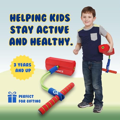 Image of New Bounce Pogo Stick for Toddlers, Foam Jumper, Ages 3+ | Foam Jumper, Age 3,4,5,6,7,8, Outdoor Jumping Toys, Birthday Gift for Toddler Girls and Boys
