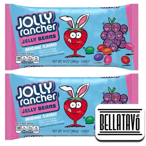 Original Jelly Beans Bundle. Includes Two-14 Oz Bags Of Jolly Rancher Jelly Beans Plus A Bellatavo Fridge Magnet! Get Six Jolly Ranchers Original Flavors In Each Jelly Bean Bag! Perfect Easter Candy! #TOP22