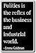 La politique est le réflexe de l'entreprise et ind. - Emma Goldman cite l'aimant de réfrigérateur, Noir