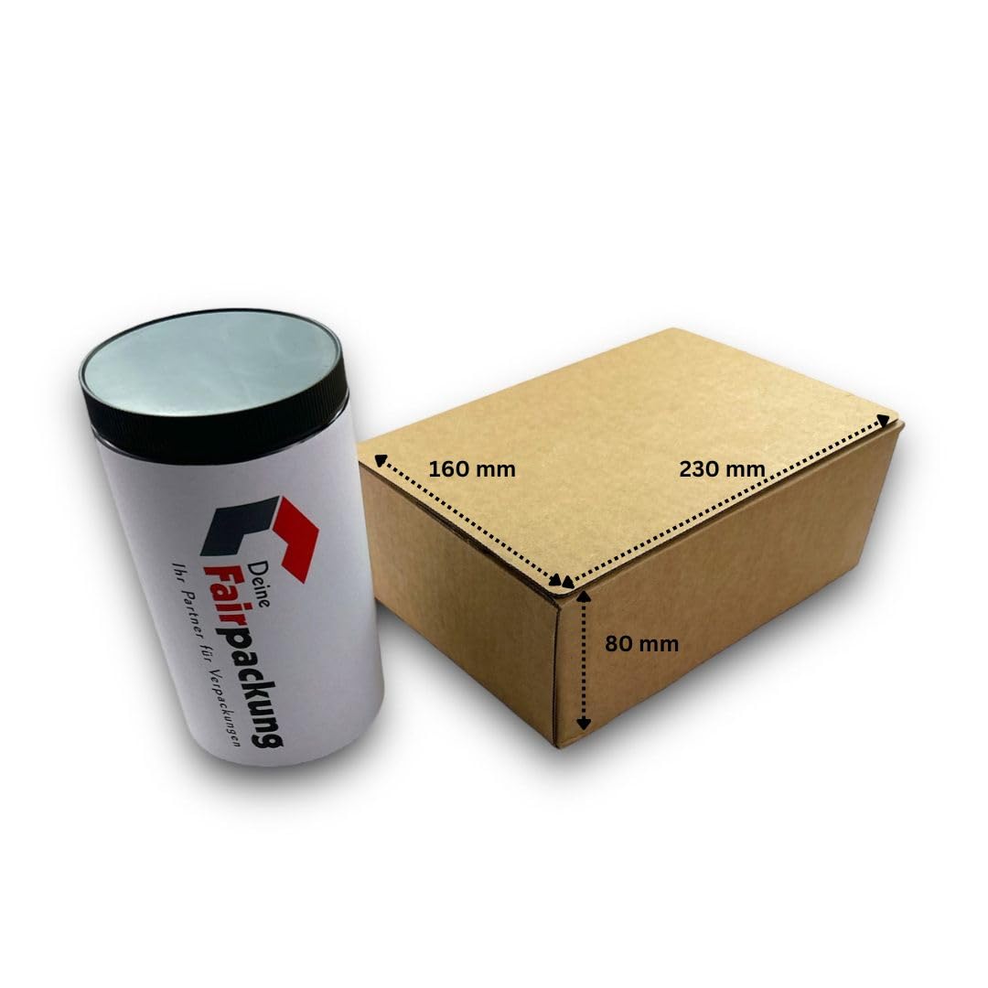 Versandkarton 100 Stück Automatikboden Karton 230x160x80mm Fix Aufrichtekarton Versandschachtel Versandkarton klein Versandverpackung Automatikkarton