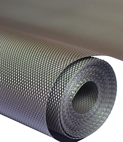 Anti Slip Mat Rolls - (45x500cm) Non Slip Rubber Mat Shelf Drawer Liner Waterproof & Oil-Proof - Multiple Uses (Grey)