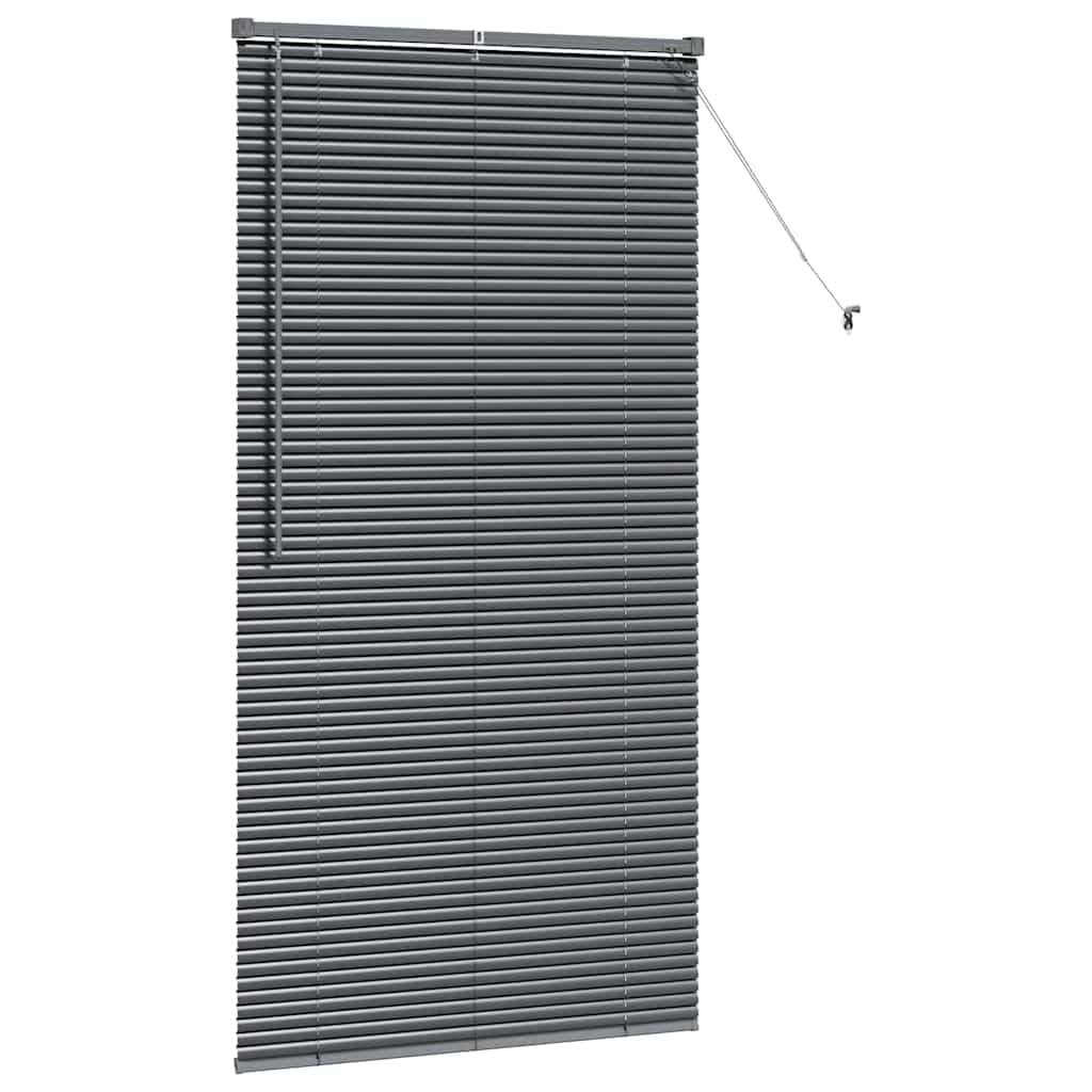 Store Vénitien en Aluminium Gris Foncé 175 x 90 cm, Store Tamisant à Lames Orientables pour Fenêtre de Cuisine, Salon et Bureau, Brise-Vue Intérieur Ajustable