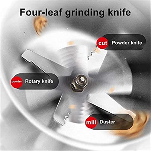 ZOUSHUAIDEDIAN Elektrische Kaffeemühle for Bohnen, Gewürze und mehr, Edelstahlklingen, for Heimgebrauch, Büro, for… – Bild 6