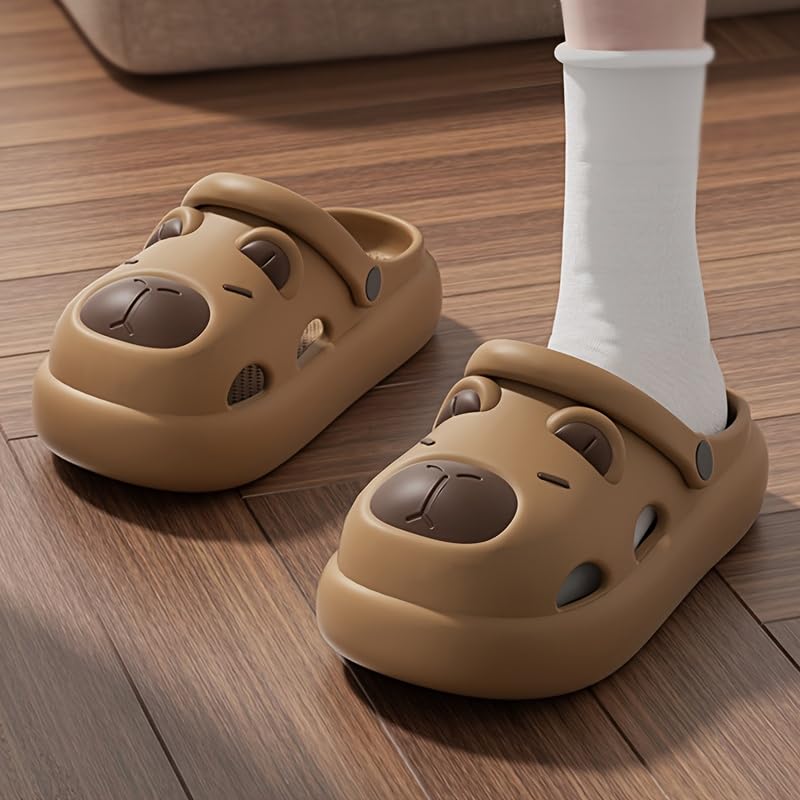 Cute and interesting design, breathable and comfortable thick-soled slippers2