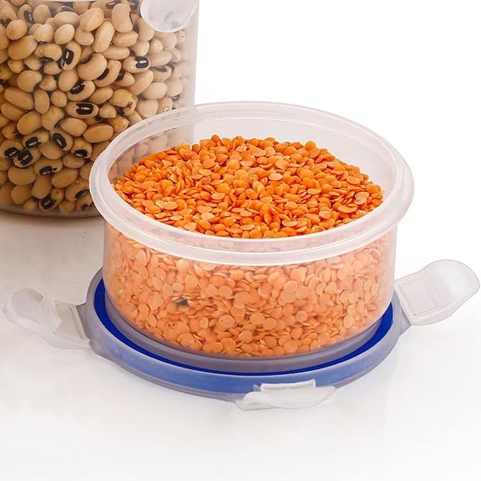 Lock Lock Contenitori Per Alimenti In Plastica HPL933: 6 Pezzi Da 600 Ml, Richiudibili E Impilabili