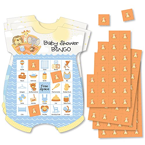Bingo Noah's Ark Big Dot of Happiness - Jeu de fête prénatale 18 cartes