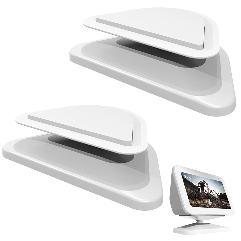 Support mural pour Amazon Echo Show 5 pour gagner de la place fixation blanche - 8