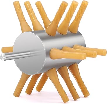 Stainless Steel Chicken Plucker Drill Attachment Chicken Removal Plucker Machine 18-Fingers