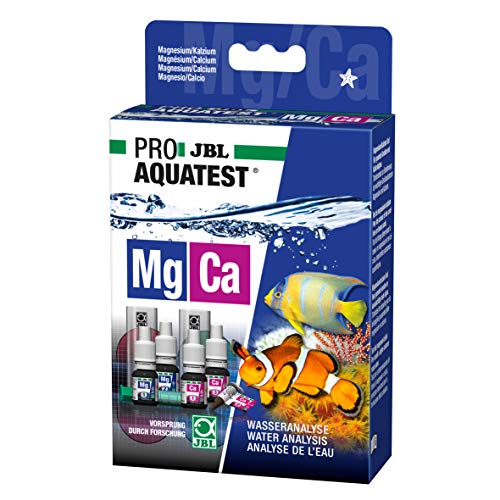 : JBL Wassertest-Set, Für Meerwasser-Aquarien, ProAquaTest Mg-Ca Magnesium-Calcium, 6x10ml, 1x2g (1er Pack)