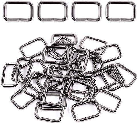 Swpeet 60Pcs 1 Inch / 25mm Bronze Heavy Duty Multi-Purpose Metal Roller Buckles Metal Rings for Belts Hardware Bags Ring Hand DIY Accessories Keychains Belts and Dog Leash