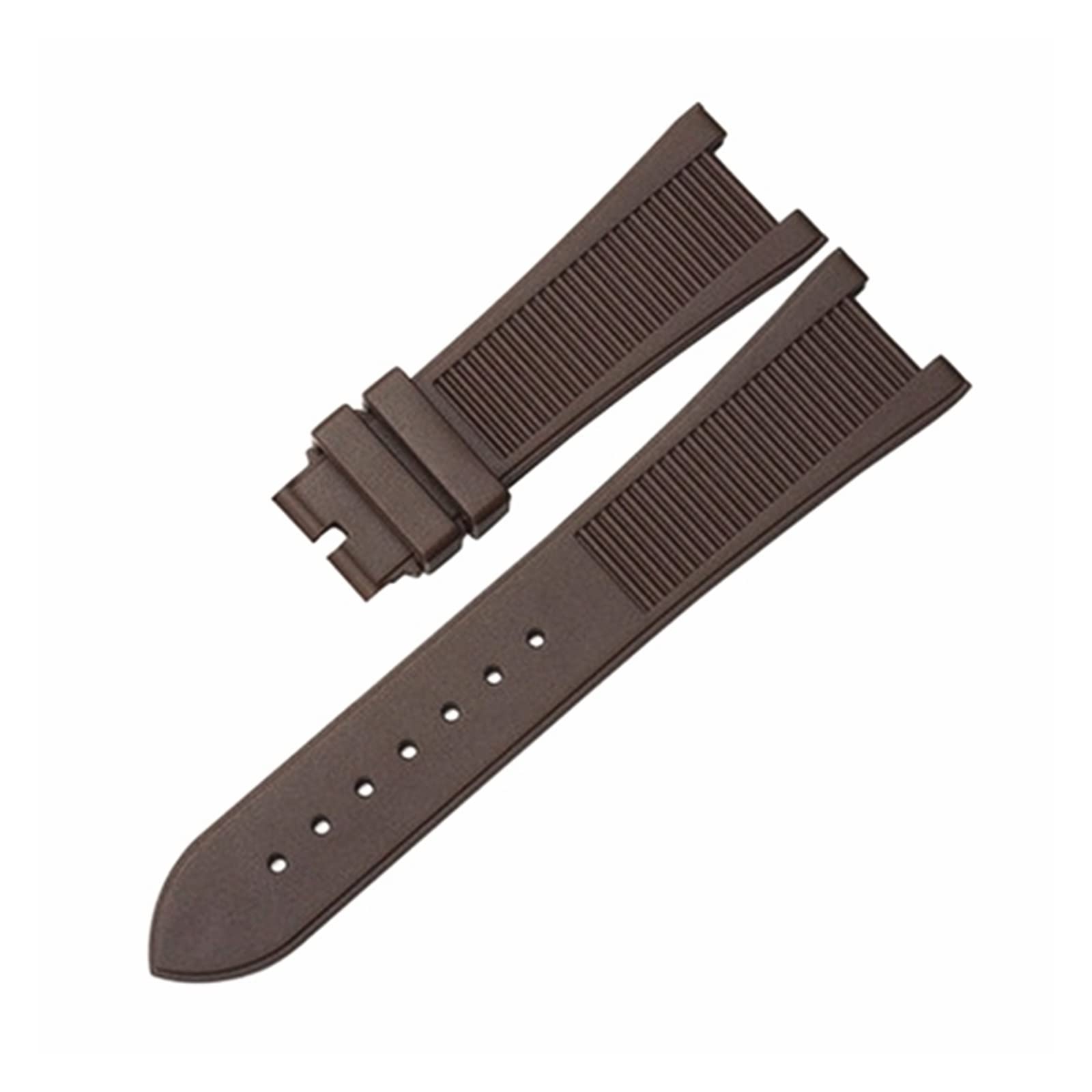 Bracelet de montre en caoutchouc et silicone de 25 mm avec boucle pliante compatible avec le bracelet PHILIPPE de la série Nautilus 5711/5712