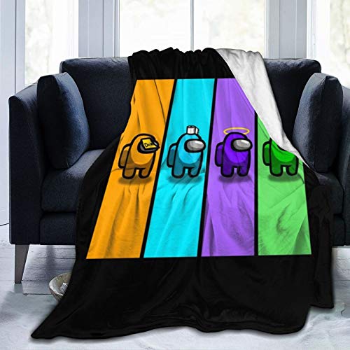 Valinc Among Us Game Crewmate Space Flannel Microfiber Blanket Warm Fuzzy Plush...