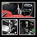 Sporacingrts Adjustable Short Shift Extension Shifter Knob with Adapters Compatible with Civic Integra CRX (Black)