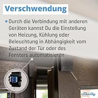 Shelly Blu Door/Window Schwarz | Bluetooth Smart Tür- und Fenstersensor mit LUX-Sensor | Sicherheit | Unmittelbare Reaktion | iOS Android App | Gateway Erforderlich | Szenen-Aktivierung – Ansicht 6
