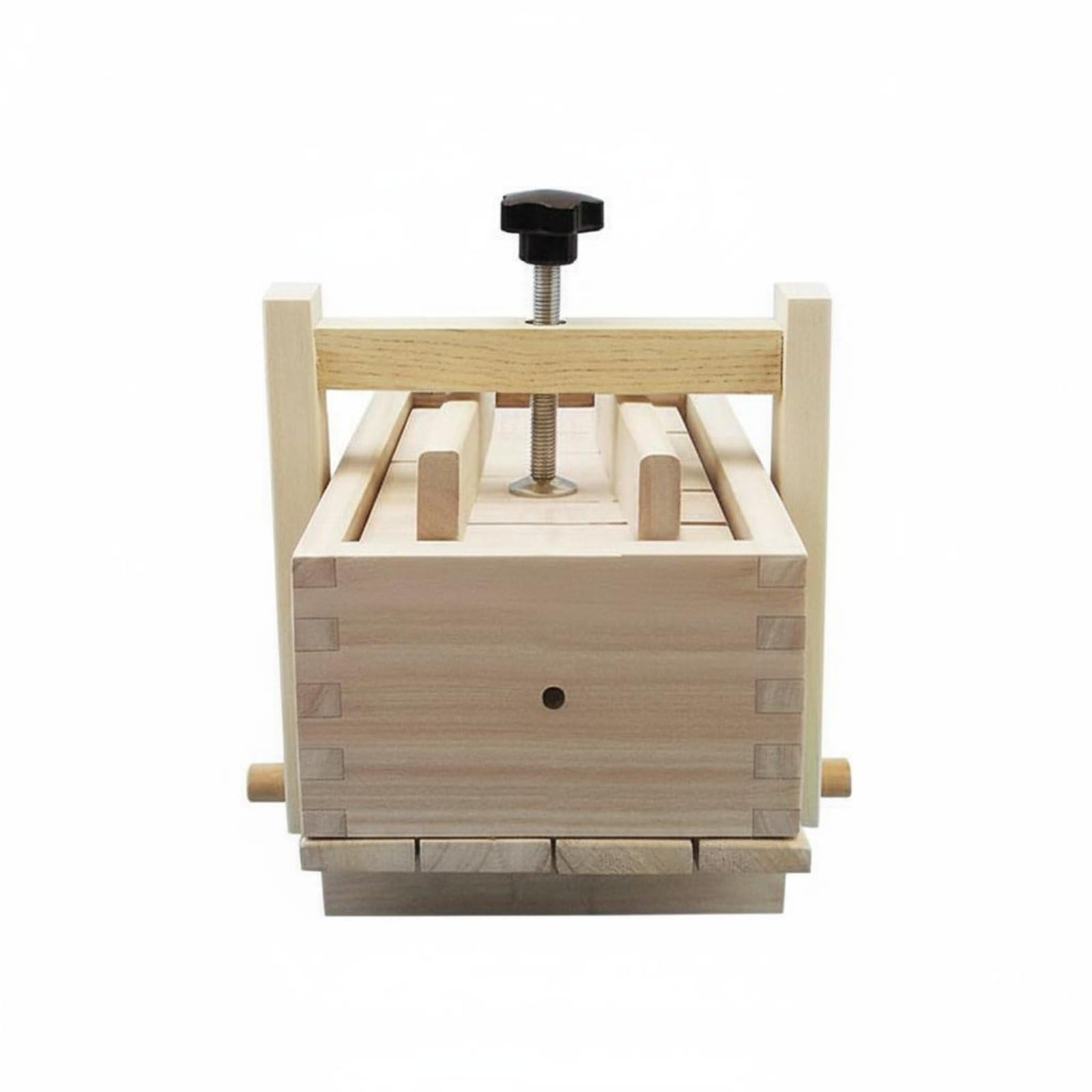 Yajuyi Tofu Pressa Stampo Tofu Cassetta Tofu in Legno di Sicomoro per Autoprodurre Tofu Fresco con Struttura Solida E Pressione Regolabile Adatta a Famiglie, 2 13-17-9cm