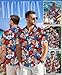 Custom Patriotic Hawaiian Shirts for Men Women Couple Youth Kid, Personalized Funny 4th of July Hawaiian Shirt with Face Photo Picture, Custom Independence Day USA American Flag Button Up Shirt ST16