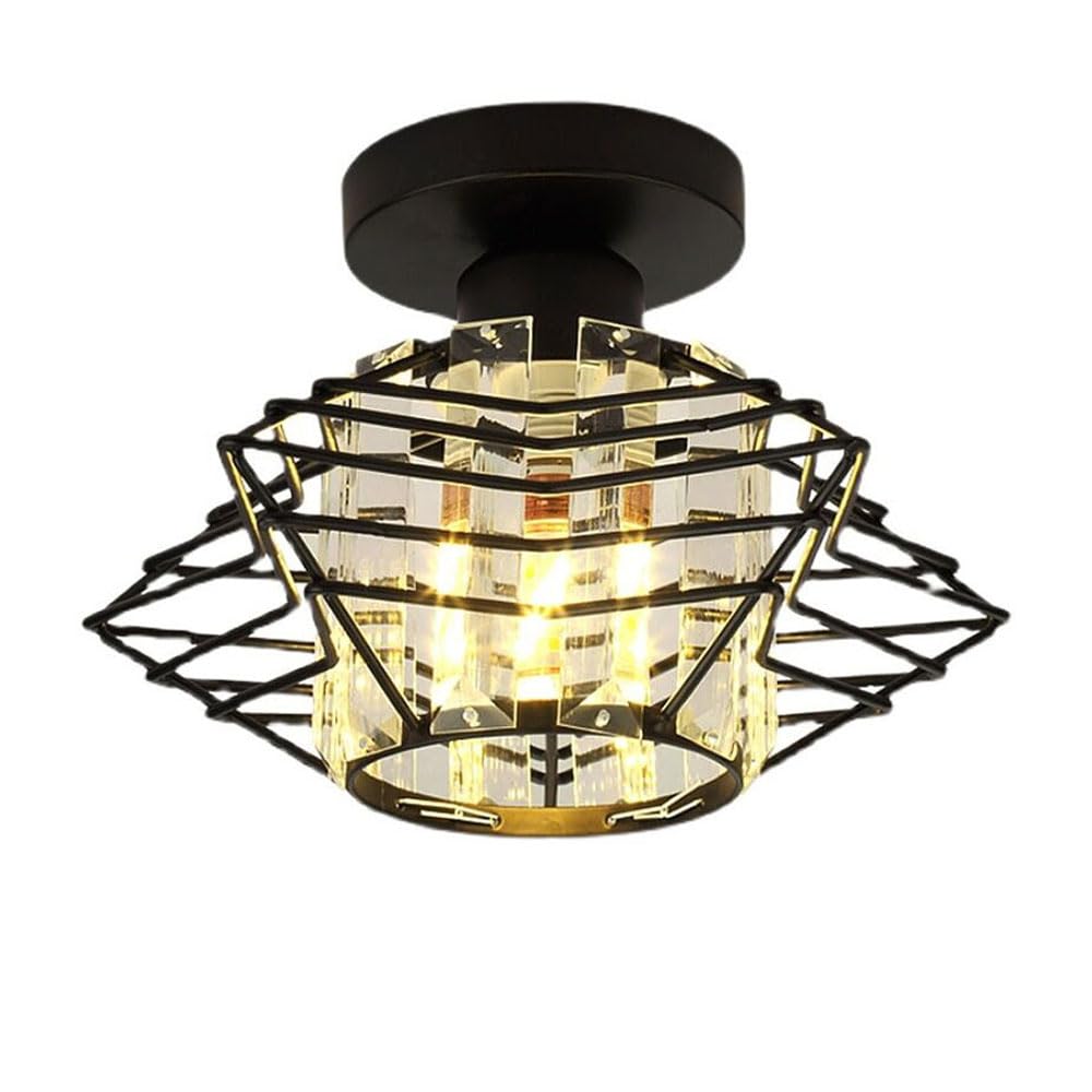 Petit plafonnier en cristal moderne de haute précision pour placard