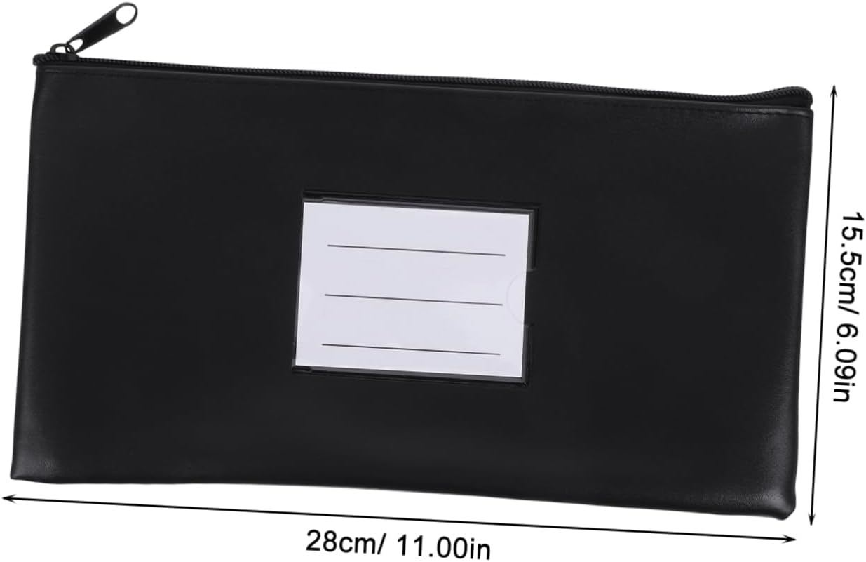 6pcs Money Bag with Zipper Small Cash Storage Pouch Secure Document Organizer for Banks Travel Versatile Wallet for Receipts