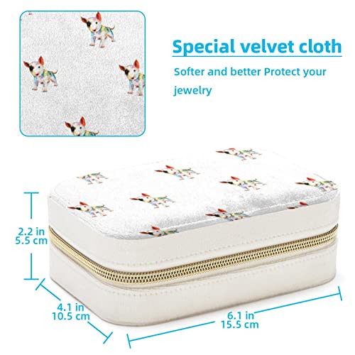 Boîte à bijoux chien : coffret de rangement portable pour bagues et colliers