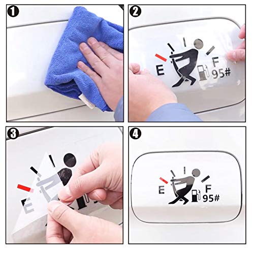 Yungeln 2 Pcs Funny High Gas Consumption Decal Fuel Gauge Sticker Tank Reflective Sticker Waterproof Self-Adhesive Vinyl Car Decal Sticker #TOP5