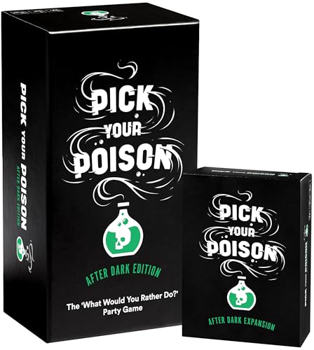 Pick Your Poison After Dark + Expansion Set Adult Party Game for Friends & Groups | Hilarious Would You Rather Card Game | Funny Icebreaker for Game Night Parties & Pregames