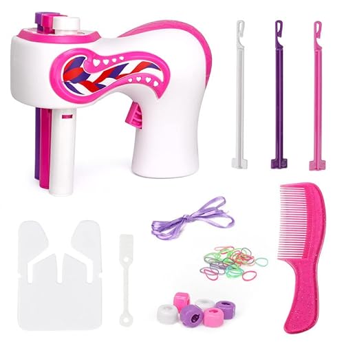 TONIJAWES Automatisches Haargeflecht,Kinderspielzeug, elektrischer Haarflechter, faule Person, automatischer Make-up-Flechter, Spielzeug für kleine Mädchen Cover