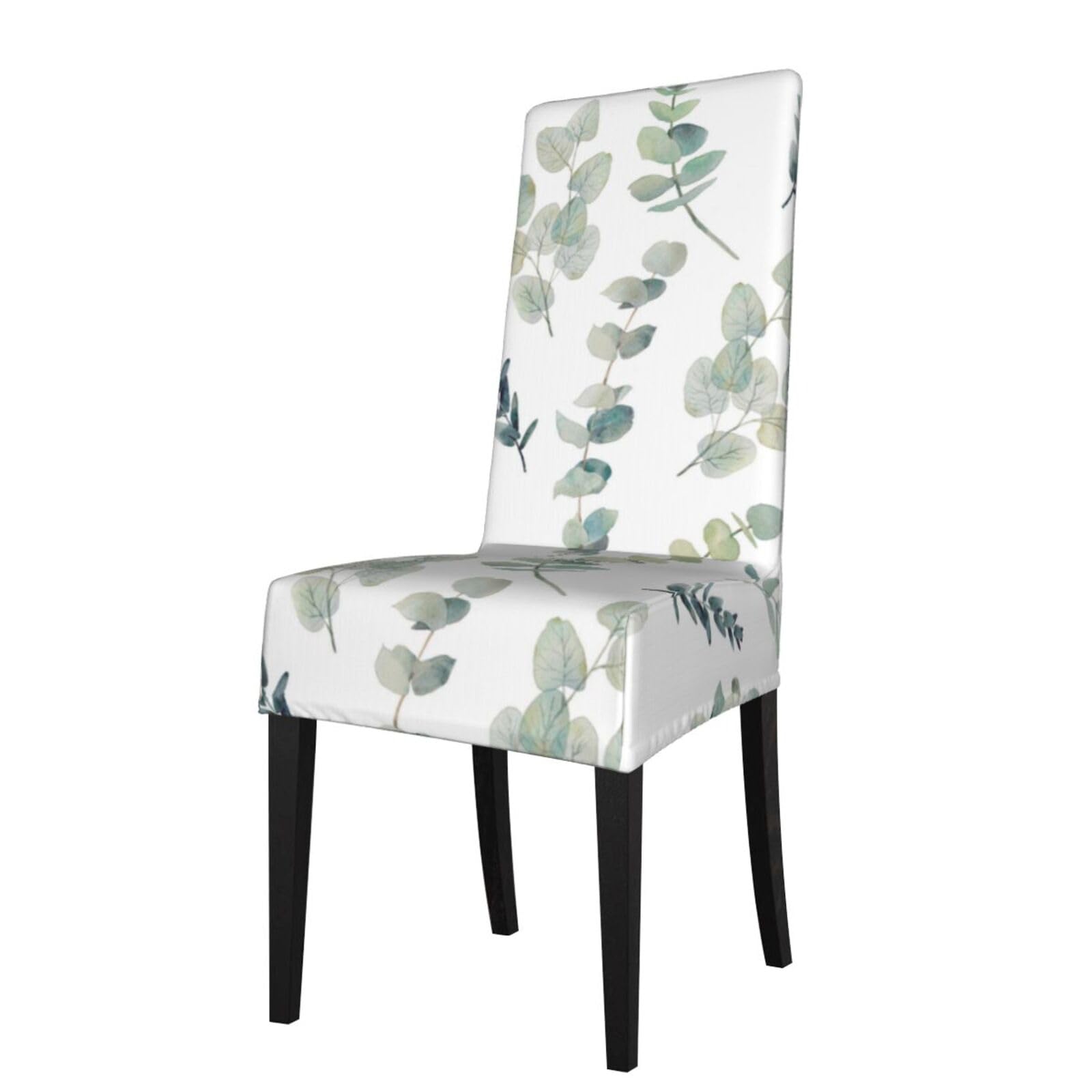 LKYMOH Eucalyptus, Chair Covers Stretch Chair Slipcovers for Dining Room, for Party Pet Protection Universal Fit Soft Polyester