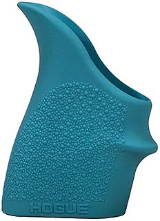 Hogue 18304 HandAll Beavertail Grip Sleeve, Smith & Wesson M&P Shield 45, Kahr P9/P40/CW9/CW40, Aqua