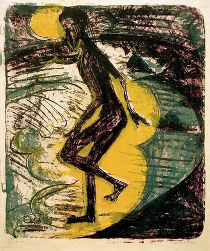Pintura mural en lienzo de Kirchner: cuadro vintage de 60x90cm para decoración de interiores