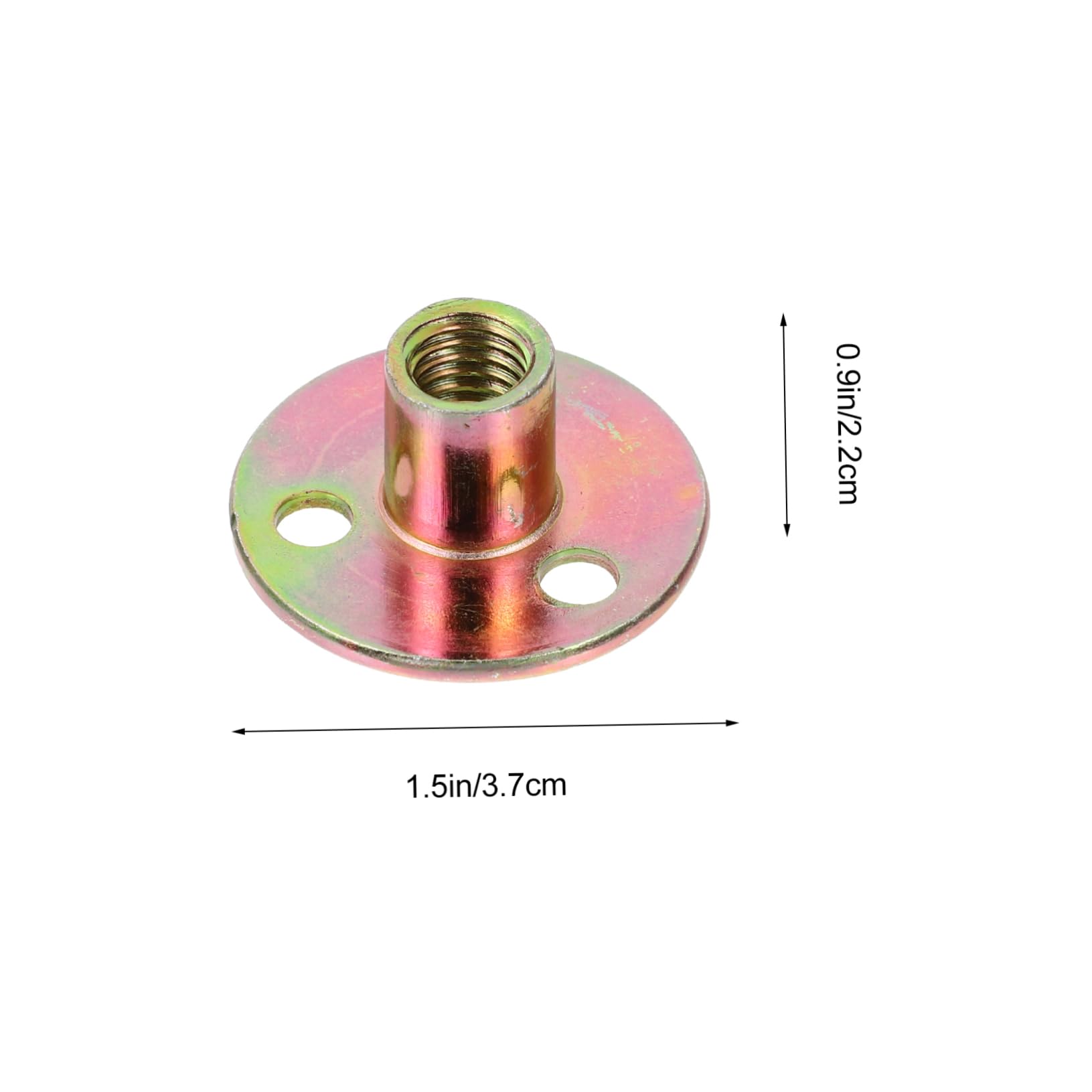 SOLUSTRE Ergonomic Design M10 Iron Nut Round Plate Nut for Iron Flange Plate Nut