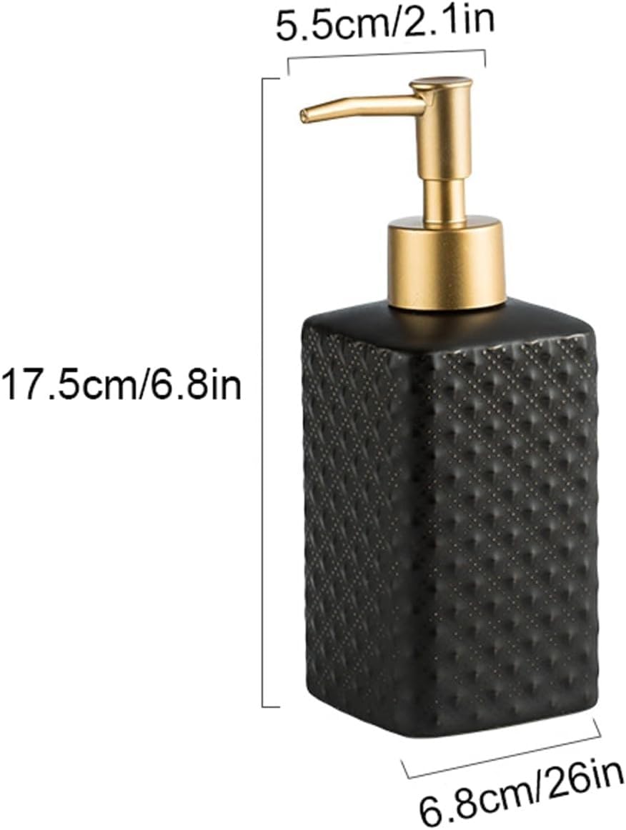 Dispenser di Sapone per I Piatti, Dispenser di Sapone da Cucina da Appoggio, Ceramica Liquida Portatile Ricaricabile con Pompa Antiruggine per Cucina, Bagno, Fattoria (Color : G)