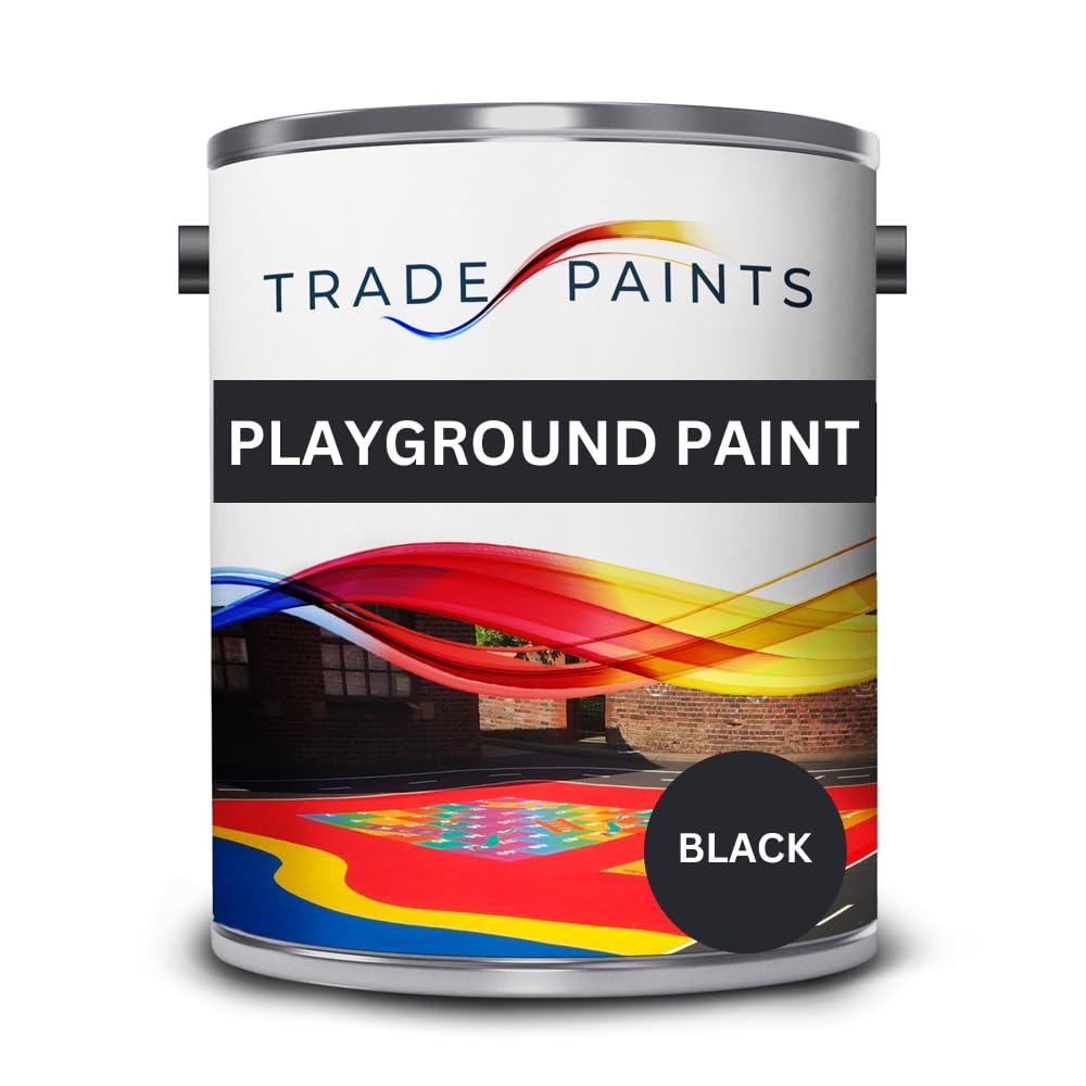 Trade Paints Black Playground Marking Paint (2.5 Litre, )