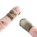 Zhanmai Copper Finger Protector Thimble Adjustable Fingertip Thimble for Sewing Embroidery Needlework, Medium
