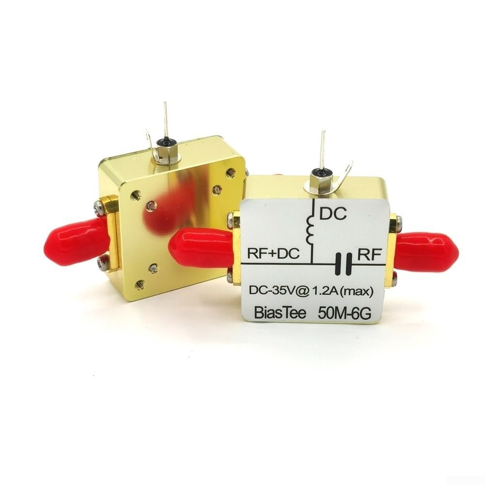 RF Bias Tee Feeder Box 50MHz-6GHz avec fonction de blocage CC et ≤0.8dB faible perte pour équipement de communication (1200 milliampères)