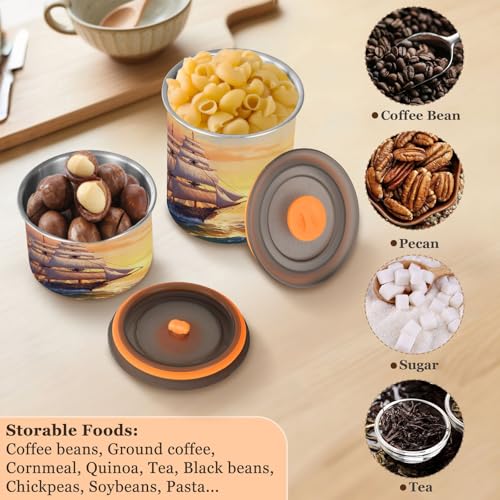 Envase hermético de acero inoxidable para café 30oz miniatura 5