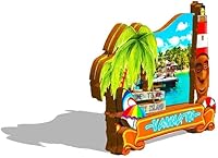 Vista 2 de Imán de Vanuatu Vanuatu para nevera de madera 3D, monumentos de viaje, coleccionables, recuerdos, decoración hecha a mano -532
