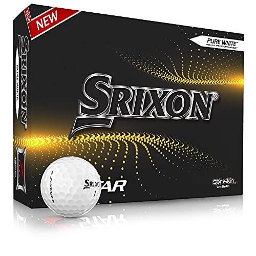 Neues Srixon Z Star 7 White - 12 Premium Golfbälle - Tour Level - Hochleistung - Urethan - 4 Stück - Premium Golfzubehör und Golfgeschenke