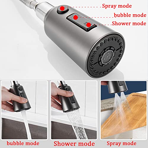 Mitigeur de cuisine pivotant 360° avec douchette extractible ergonomique - 7