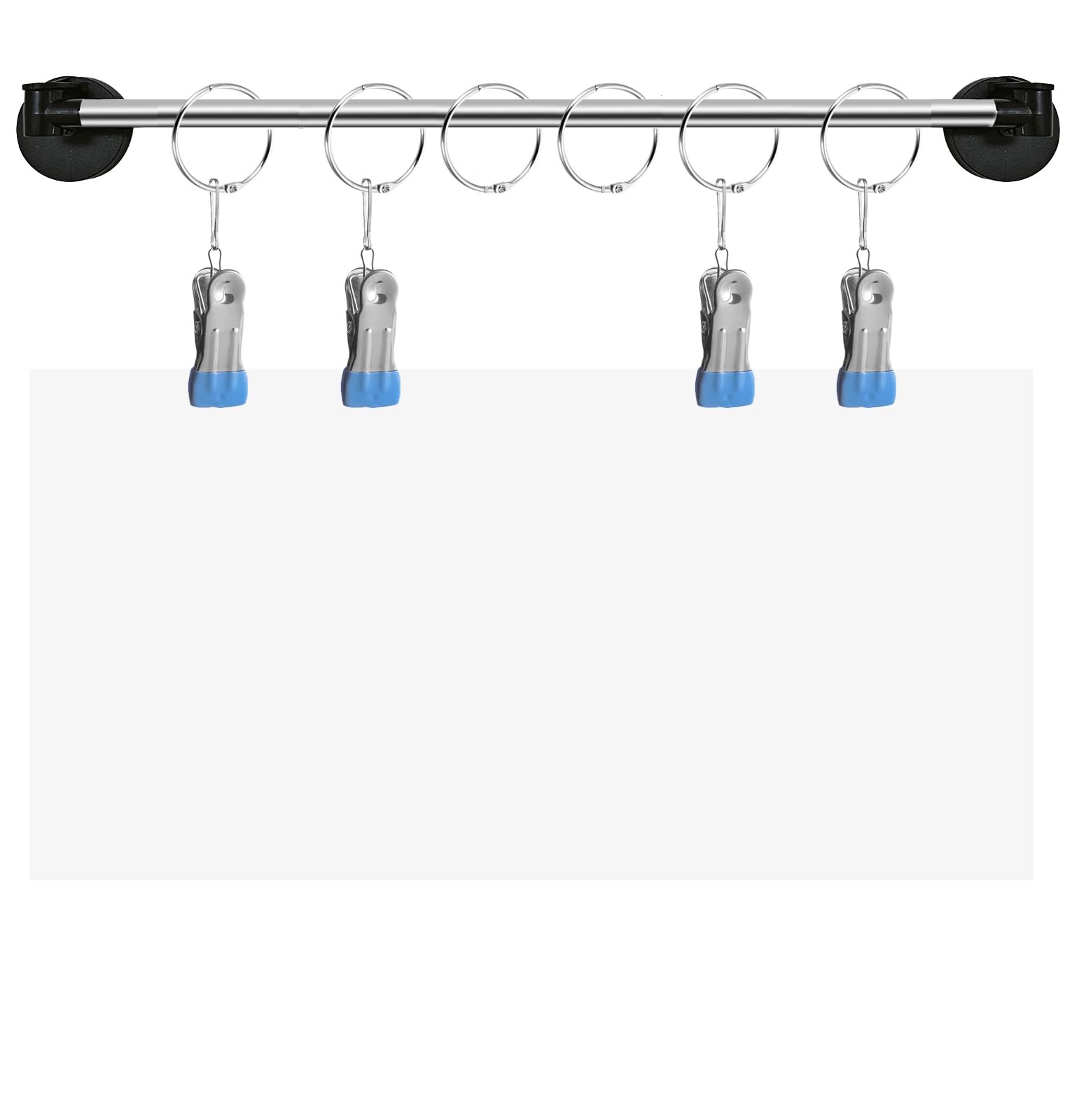 Magnetic Rod for Classroom Whiteboard, Magnets Anchor Chart Paper Holder for Calendar Pocket Chart, Magnetic Flip Calendar Date Display, Teacher