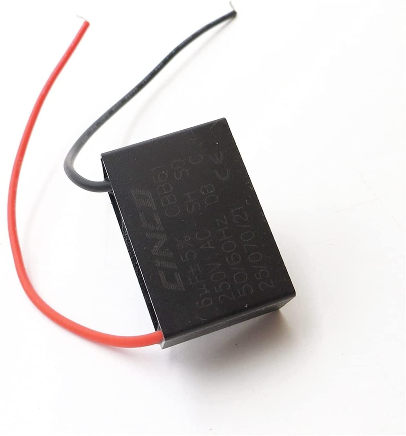 Kit condensatore 6UF 250V AC CBB61 Avviatore elettronico a 2 fili Condensatore di marcia Velocità del soffitto Ventilatore elettrico Ventilatore Condensatore del condensatore dell'aspiratore DINZHHENG