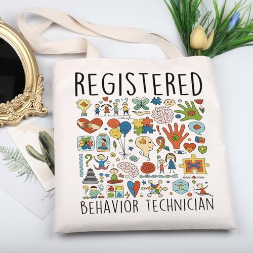 Bolso tote de lona RegisteredBehavior Technician miniatura 3