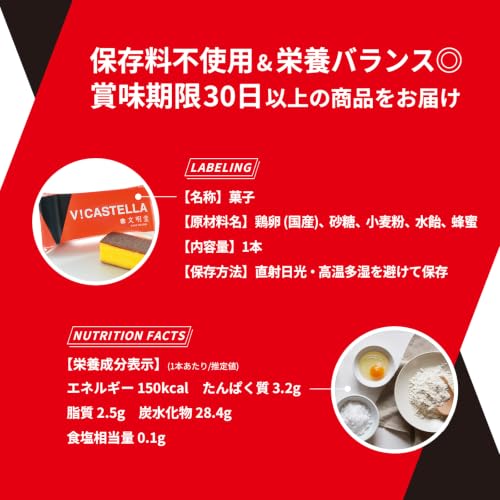 文明堂 V! カステラ 栄養補助食品 10本入 個包装 バータイプ 5枚目