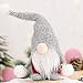 Selene - Gnomo di Natale svedese in peluche a maglia scandinava Tomte statuetta di Natale elfo ornamenti per la decorazione delle vacanze regali di ringraziamento (grigio)