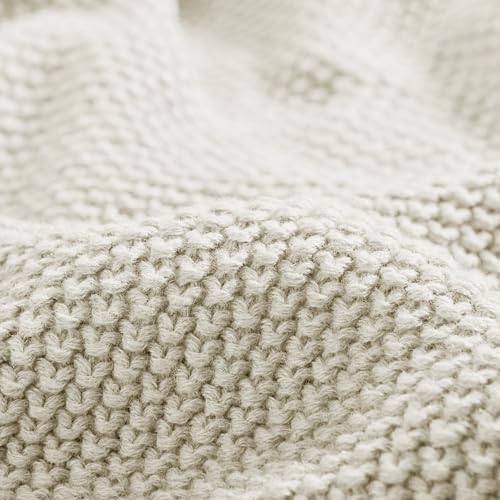 INK+IVY Bree Knit All Season Blanket Lightweight for Summer, Twin, Ivory by INK+IVY - Image 3