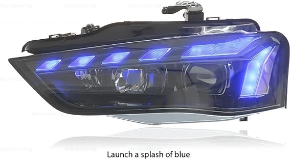 Bestmotoring Upgraded LED Headlight Assembly for A4L A5 (2013-2016), Full LED Front Lamp Replacement with Advanced Projector Lens, DRL & Turn Signal, Plug & Play