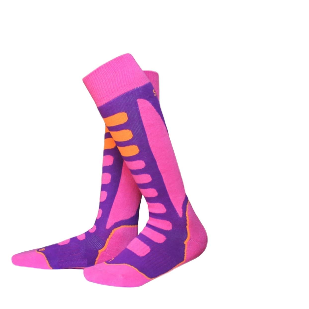 TENDYCOCO Snowboard Cycling Skiing Socks Men Women Thick Cotton Socks Padding for Winter Sports Elastic and Breathable